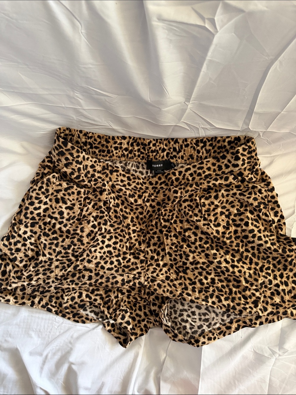 torrid 2 Leopard Print High Waist Shorts